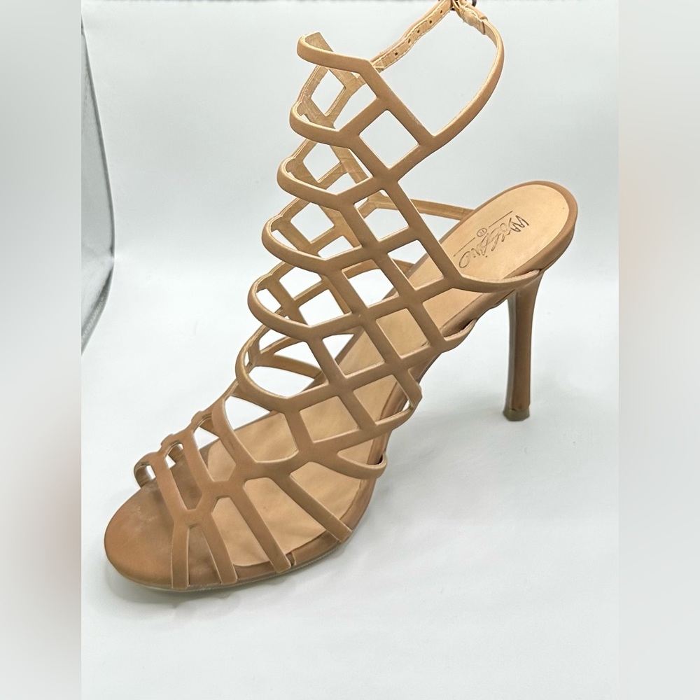 Tan Caged Mossimo Heels
